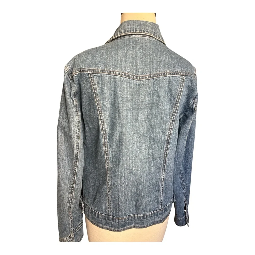 Christopher & Banks Unisex‎ Classic Denim Blue Stretch Jacket  Size M